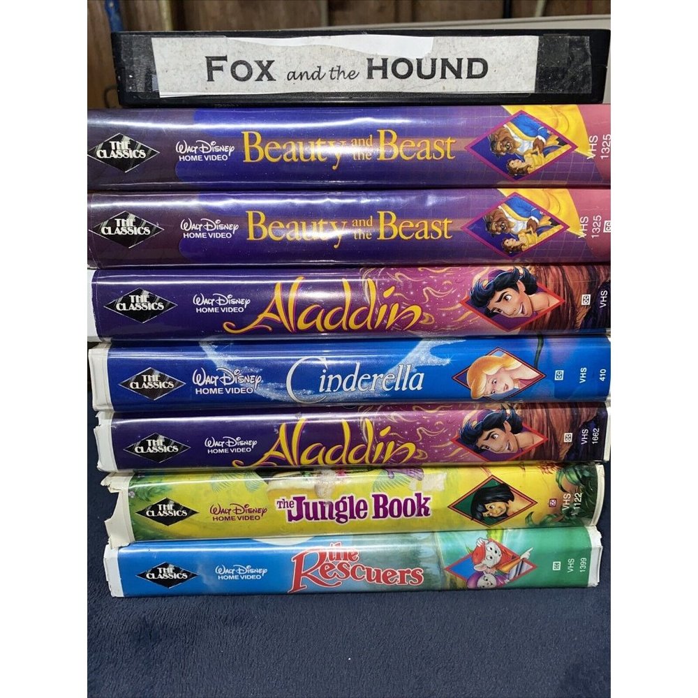Disney VHS Black Diamond Lot of 8